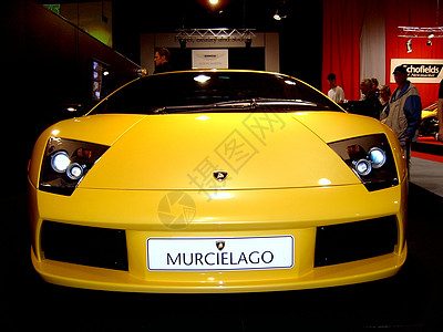 兰博基尼穆尔西亚拉戈速度黄色展览会车展汽车图片
