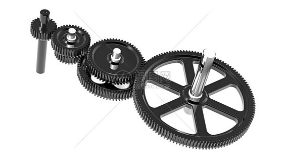 速度减速器黑色技术车轮金属力学车削工程工业合金运动图片