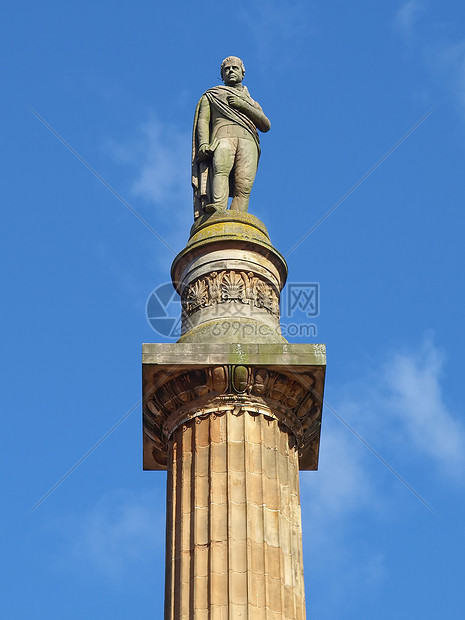 斯考特纪念碑 格拉斯哥纪念碑王国先生地标正方形雕像作家柱子雕塑图片