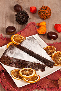 栗子蛋糕糕点巧克力美食营养饮食蛋糕季节性棕色甜点板栗图片