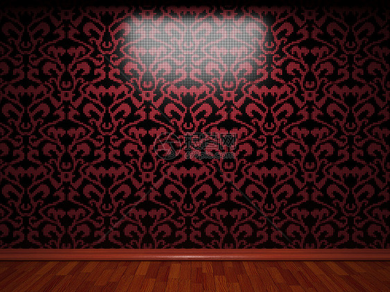 明亮的瓷砖墙壁地面装饰插图风格元素设计正方形马赛克奢华装饰品图片