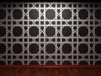 明亮的瓷砖墙壁网格正方形设计内衬插图奢华装饰品地面元素马赛克图片
