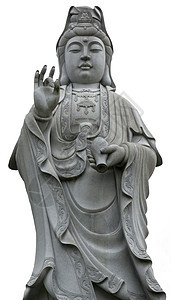 慈悲的女神关兴菩萨信仰历史文化女性石头雕像怜悯上帝佛教徒图片