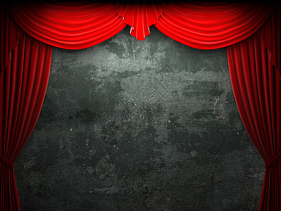 天鹅绒幕幕开场窗帘播音员剧院观众手势气氛推介会剧场歌剧歌词背景图片