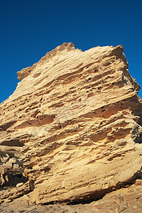桑迪摇滚天空砂岩石头侵蚀地层矿物墙纸岩石蓝色图片
