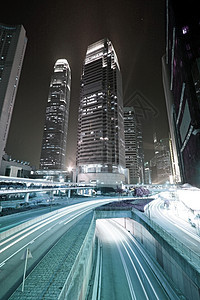 香港市中心交通繁忙 饱和度低的图像图片