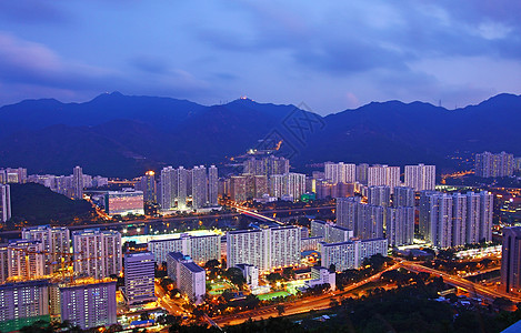 香港夜租公寓建筑晴天住房天空地板窗帘摩天大楼多层不动产住宅图片