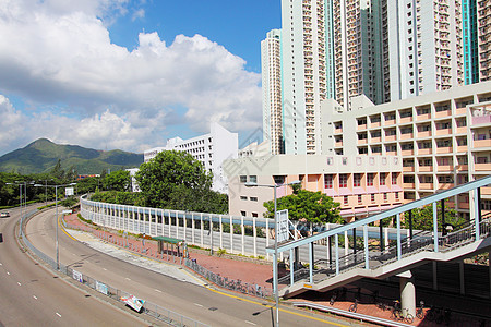 香港天天丁水维区土地城市财产景观经济蓝色房子家庭天空场景图片