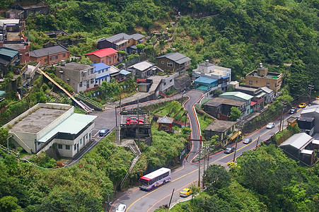 Jiufen 是Ta台北Ruifang区的一个山区图片