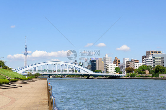 日本东京副中心城市蓝天旅游天空观光游客市中心摩天大楼旅行图片