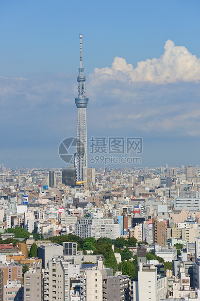 日本东京游客市中心景观天际城市旅行观光摩天大楼蓝天旅游图片