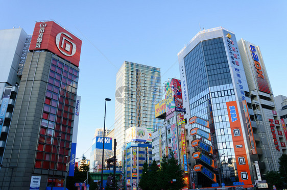 日本东京旅行天际摩天大楼游客旅游景观观光神田城市蓝天图片