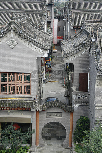 西安市中心 旧城门烈酒乔木叶子狮子窗户墙纸历史玻璃落叶旅游图片