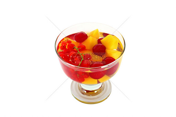 水果简单蜜饯红色白色果味浆果玻璃果汁甜点食物橙子图片