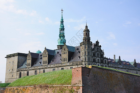 克朗堡城堡风景旅游旅行天空教堂教会历史世界遗产古迹文化遗产图片