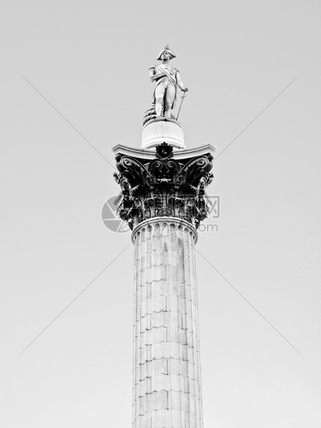 纳尔逊专栏 伦敦王国纪念碑正方形雕像柱子英语雕塑地标图片