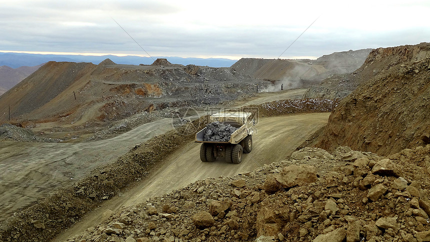 煤矿开采建造挖掘粉末卡车蒸汽接缝活力覆盖露天力量图片