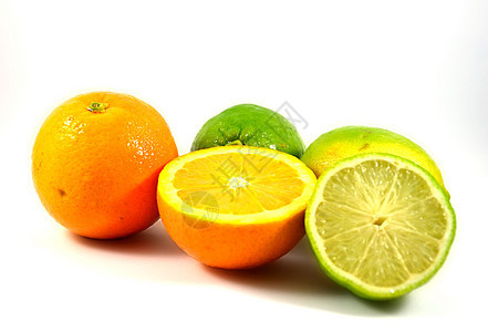 橙和柠檬叶子橙子食物团体水果图片