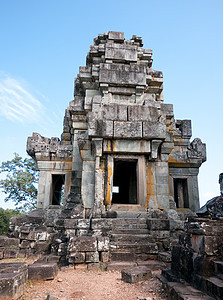 柬埔寨暹粒省Tao Keo寺建筑学宗教废墟寺庙文化高棉语石头图片