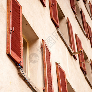 视窗玻璃建筑纹理建筑学窗户城市白色设计师房子红色背景图片