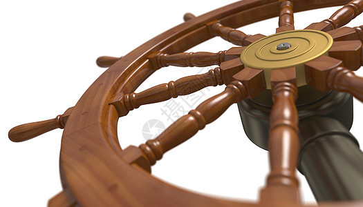 轮轮船帆船容器木头车轮方向盘部分设备游艇航海背景图片