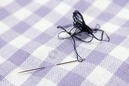 针线和线缝纫工艺衣服闲暇尖塔别针工作金属材料宏观图片