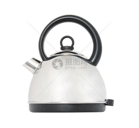 克特尔家庭咖啡用具蒸汽塑料金属茶壶厨具黑色锅炉图片
