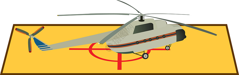 直升机插图机场导航空气刀片救援运输转子航空公司帮助图片