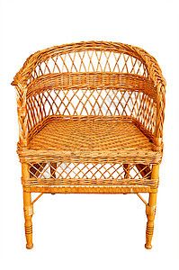 电椅乡村日光甘蔗座位棕色白色柳条扶手椅编织手工图片