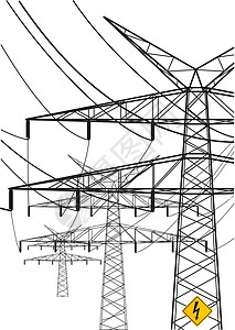 电线能源环境供应电源高压传输电力环保线塔电压背景图片