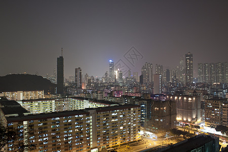 晚上在市中心的香港住宅顶峰金融石头天线假期景观办公室城市旅游图片