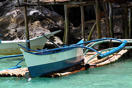 菲律宾自然天堂 自然天堂村庄海洋照片情调蓝色阳光柱子热带勘探反射图片