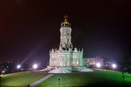 Dubrovitsy圣圣母签字教堂国家正方形宗教房子景观大教堂场景风格楼梯旅游图片