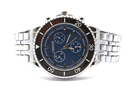时装手表钟表白色奢华手腕时间计时器动力剪裁小时金属图片