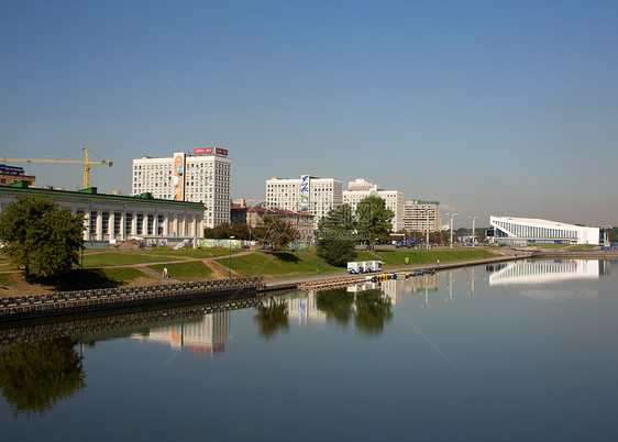 白俄罗斯首都明斯克纪念碑旅行历史性艺术城市国家天空场景文化房子图片