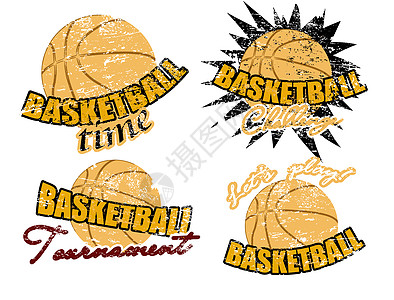 篮球邮票工作商业标签海豹插图橡皮烙印邮戳墨水球形图片