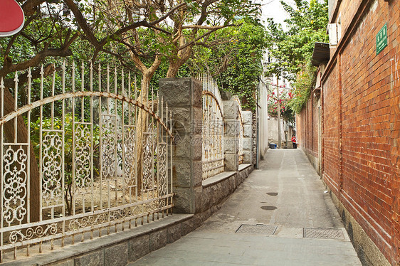 中国Xiamen的旧小巷图片