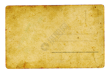 孤立的旧明信片和古老明信片背景棕褐色邮政笔记小路邮资卡片邮件乡愁邮票空白图片