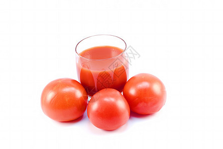 番茄果汁玻璃红色营养健康水果蔬菜食物背景图片