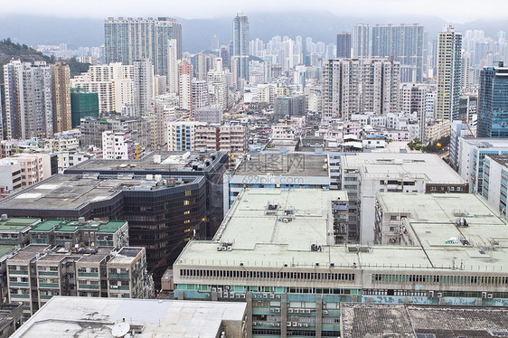 香港市中心九龙区家庭建筑财产市中心城市景观住宅商业住房经济图片