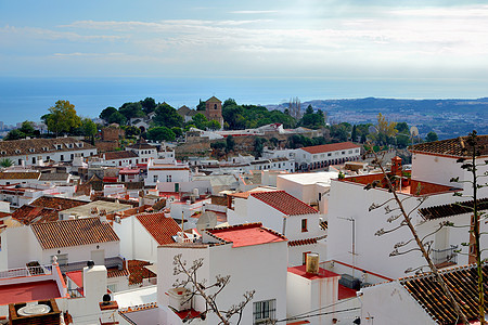 全全光 Mijas旅游村庄红色城市爬坡阳台景观迷宫街道房屋图片