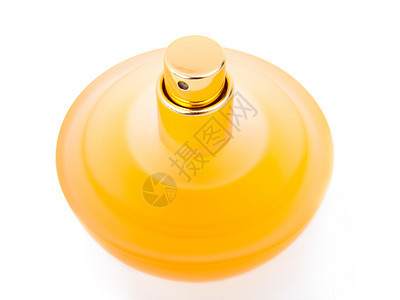 黄黄色美丽的香水瓶香味芳香液体化妆品女士玻璃香水女性化粉碎瓶子图片