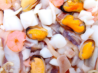 海产海鲜食物贝类美食章鱼盘子烹饪宏观动物情调牡蛎图片