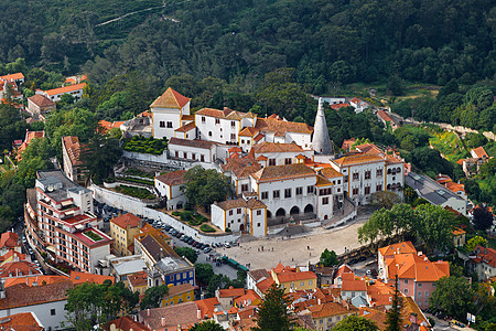 葡萄牙里斯本附近的辛特拉国家宫 从上到下图片