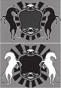 双月光头盔力量英雄帽子徽章插图骑士纹章自由旗帜图片