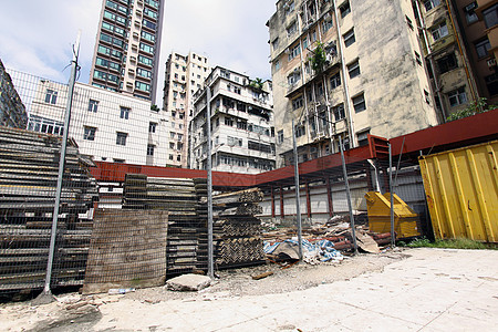 香港的建筑工地起重机进步安全领班基础设施商业建筑学天空工程劳动图片