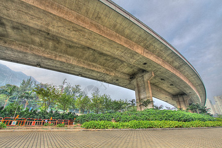 香港高速公路 人类发展报告 形象交通立交桥街道货车卡车柱子车道场景穿越旅行图片