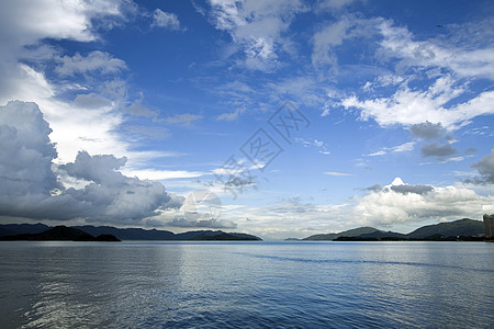 香港海洋沿岸风景图 香港海岸环境海景海浪天空全景天堂地平线旅行场景图片