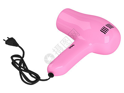 粉色吹发机理发插图吹风机卷曲卷发器魅力塑料器具发型工具图片