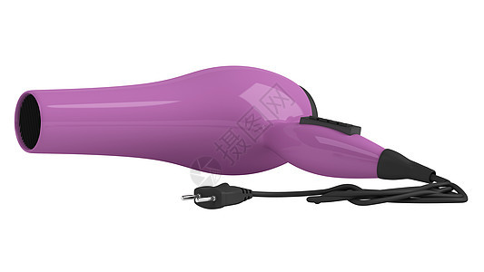 紫色吹毛机护理烘干机卷发器器具发型塑料插图魅力工具卷曲图片
